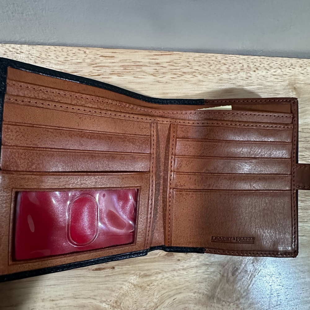 Dooney & Bourke Black Leather Compact Wallet - Picture 7 of 9